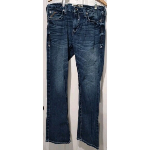 Ariat Other - Ariat® Men's M7 Rocker Straight 35/34  Straight Leg Jeans Dark Wash Distressed